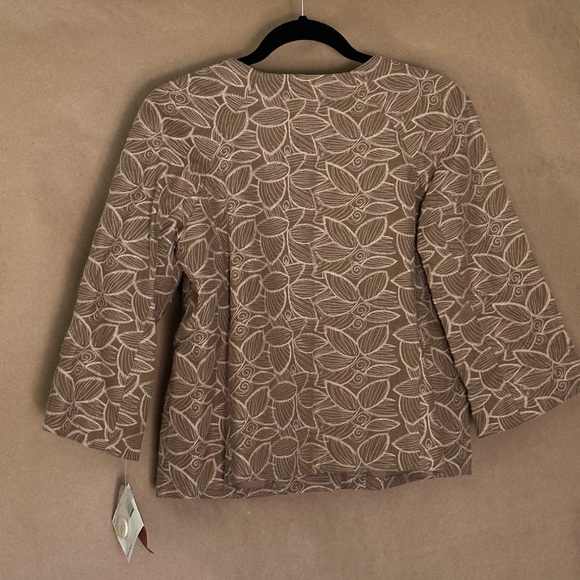 NWT Oscar de la Renta cropped jacquard coat - Picture 14 of 16